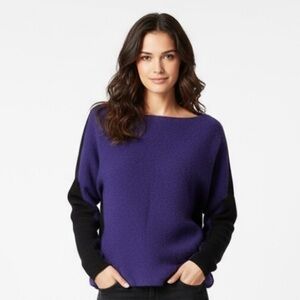 Armani Exchange Wool Purple/ Black sweater